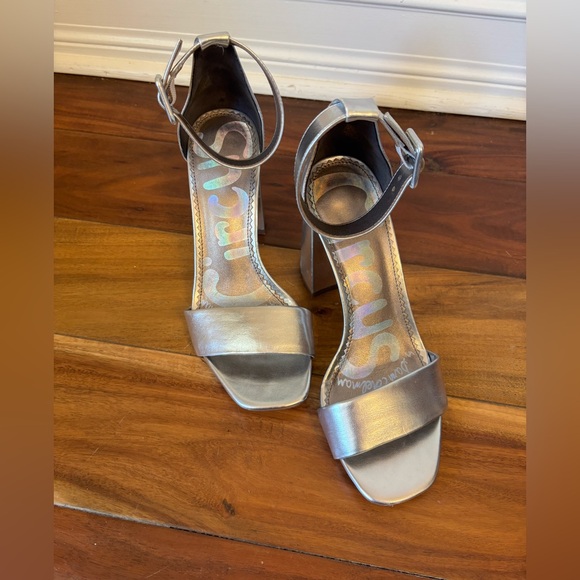 Circus by Sam Edelman Silver Women's Chunky Heels Size 8.5 - Picture 6 of 16